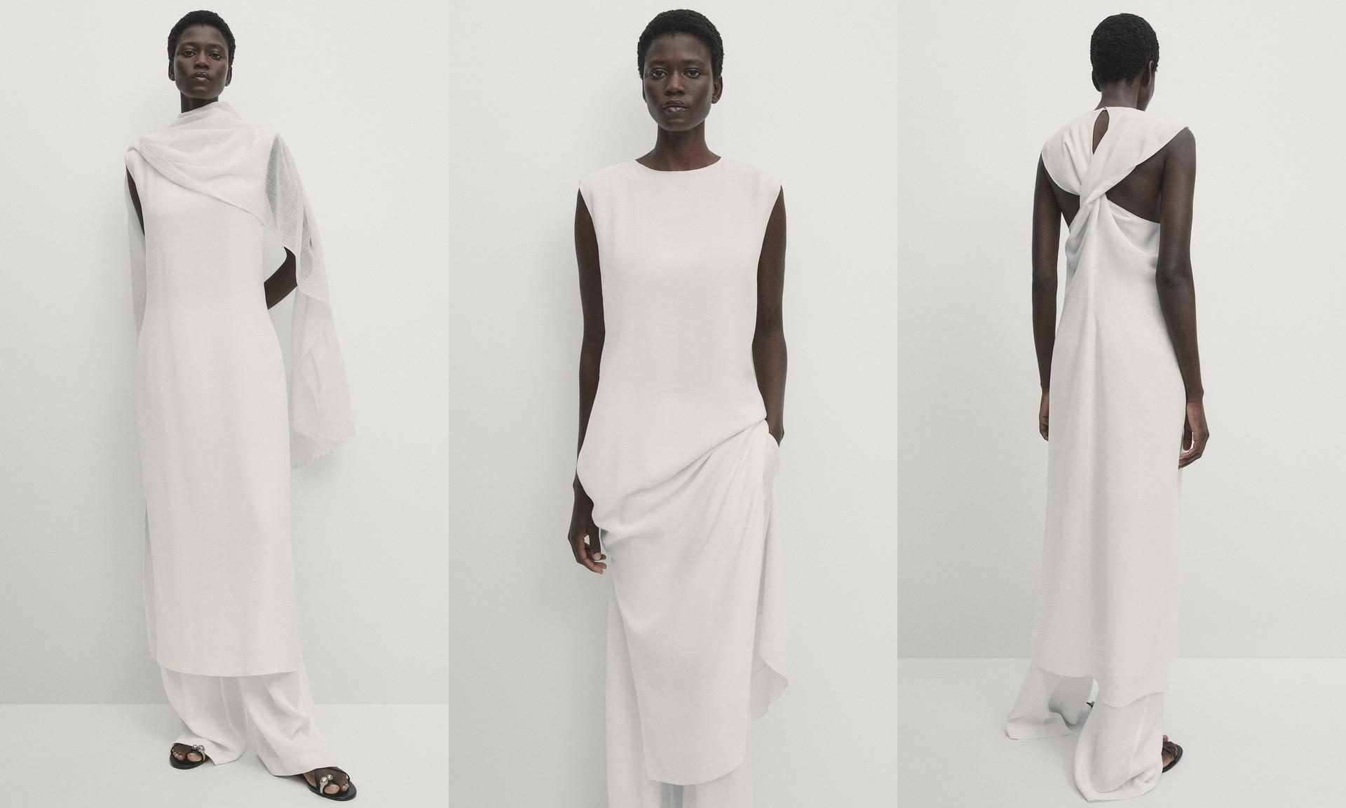 Midi Dress With Criss-Cross Detail, AED 699