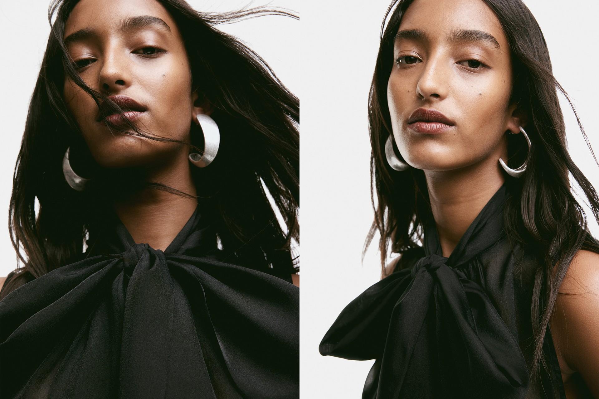 Asymmetric Hoop Earrings, AED 45 | H&M