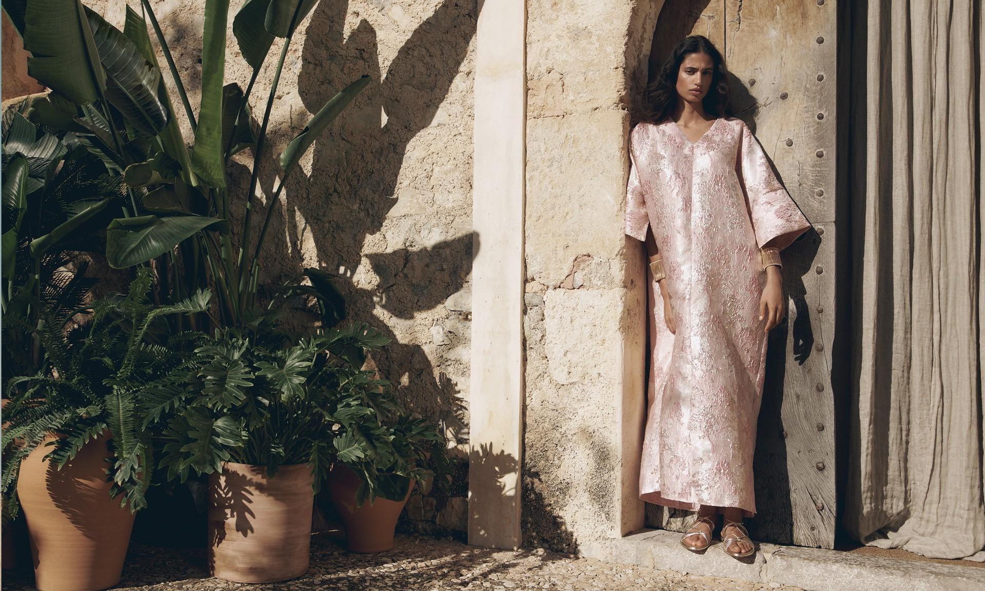 Brocade Kaftan Dress, AED 399