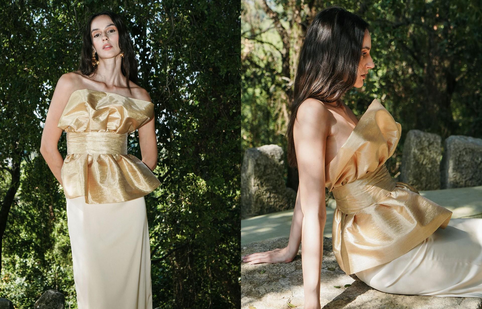 Shell Gold Bustier from Vanina