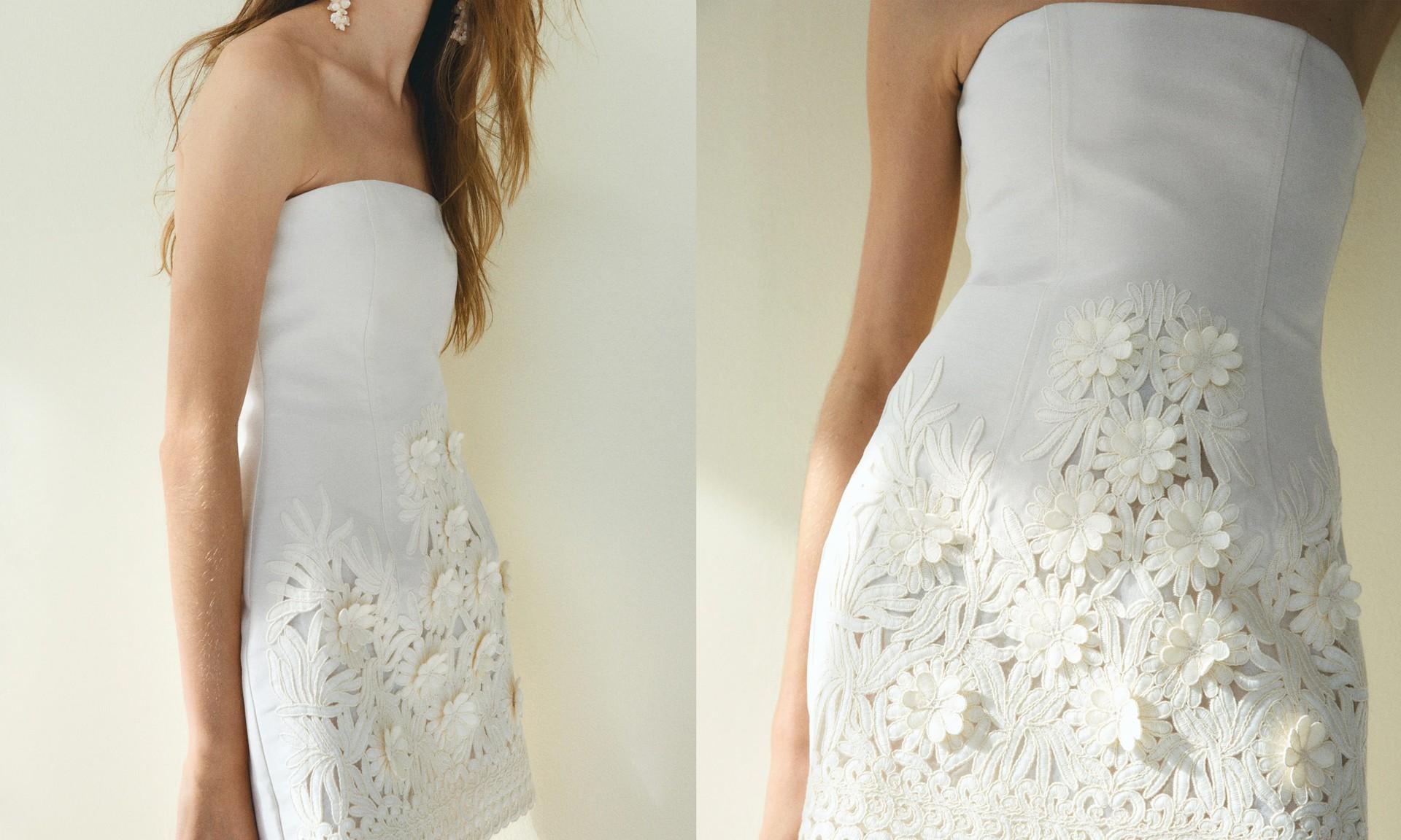 Appliquéd Bandeau Dress from H&M