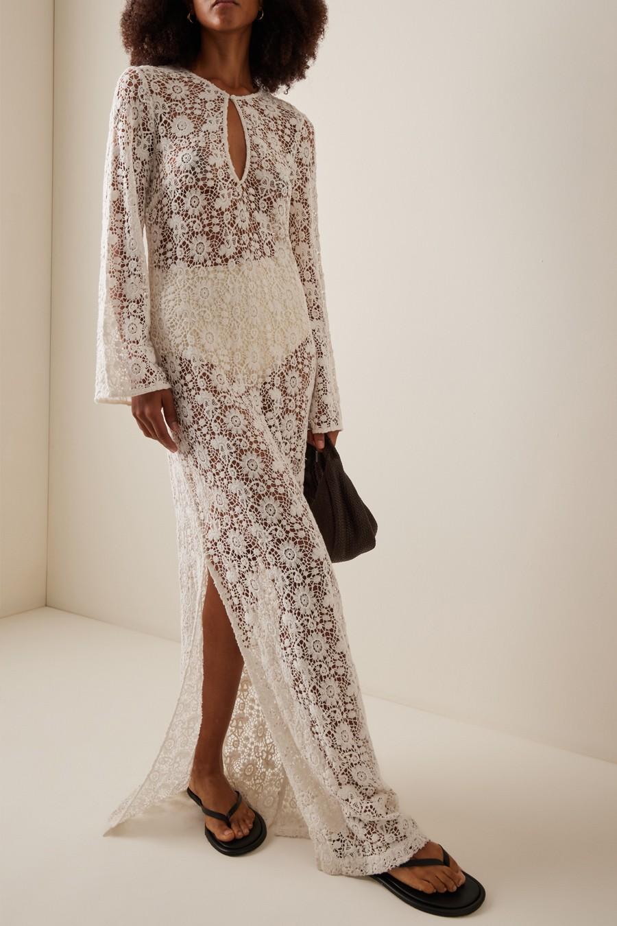 Della Crocheted Cotton Maxi Dress from Nili Lotan