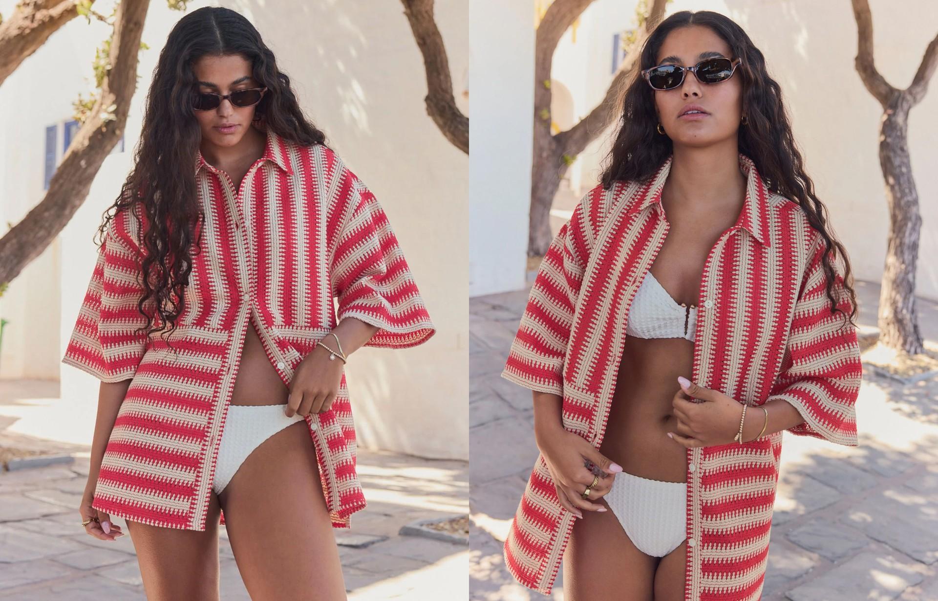 Crochet Shirt Cover-Up from Next