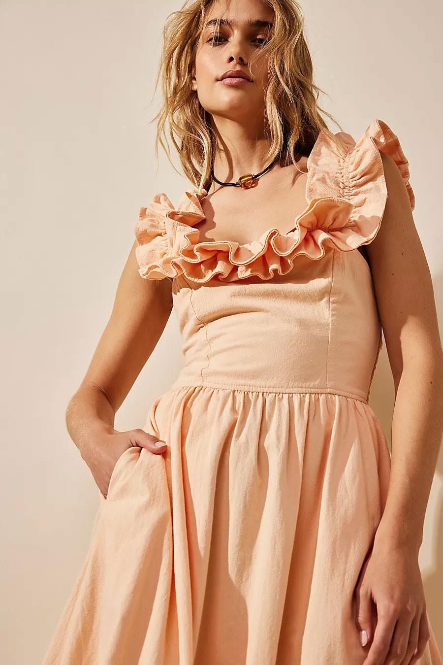 Ruffle It Up Midi Dress from Free People