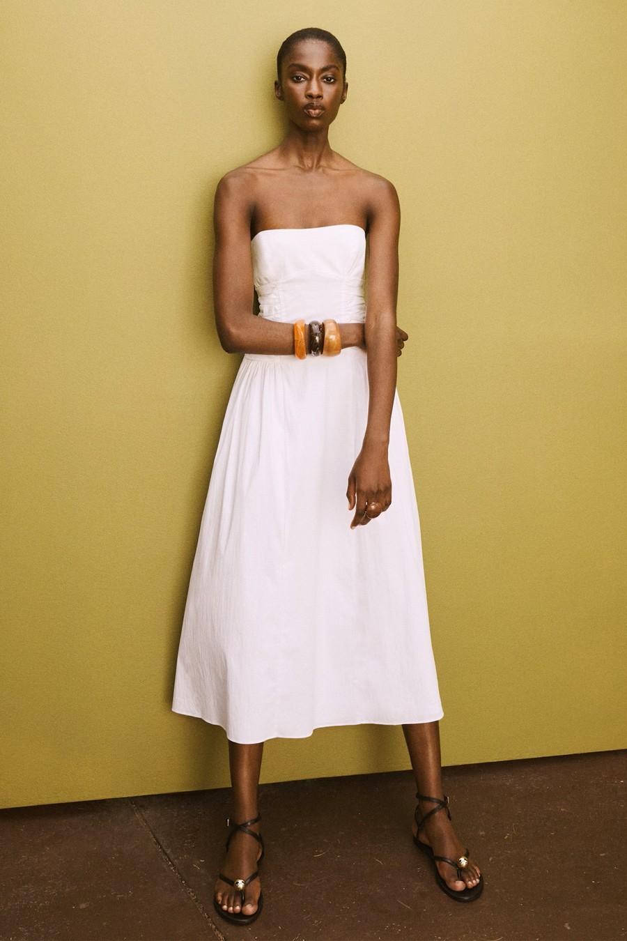 Strapless Midi-Dress from Mango