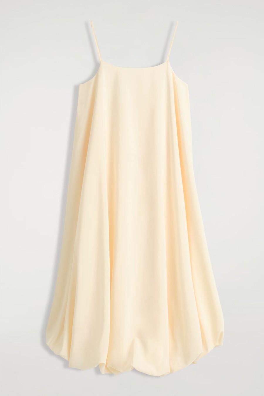 Bubble-Hem Mini Dress