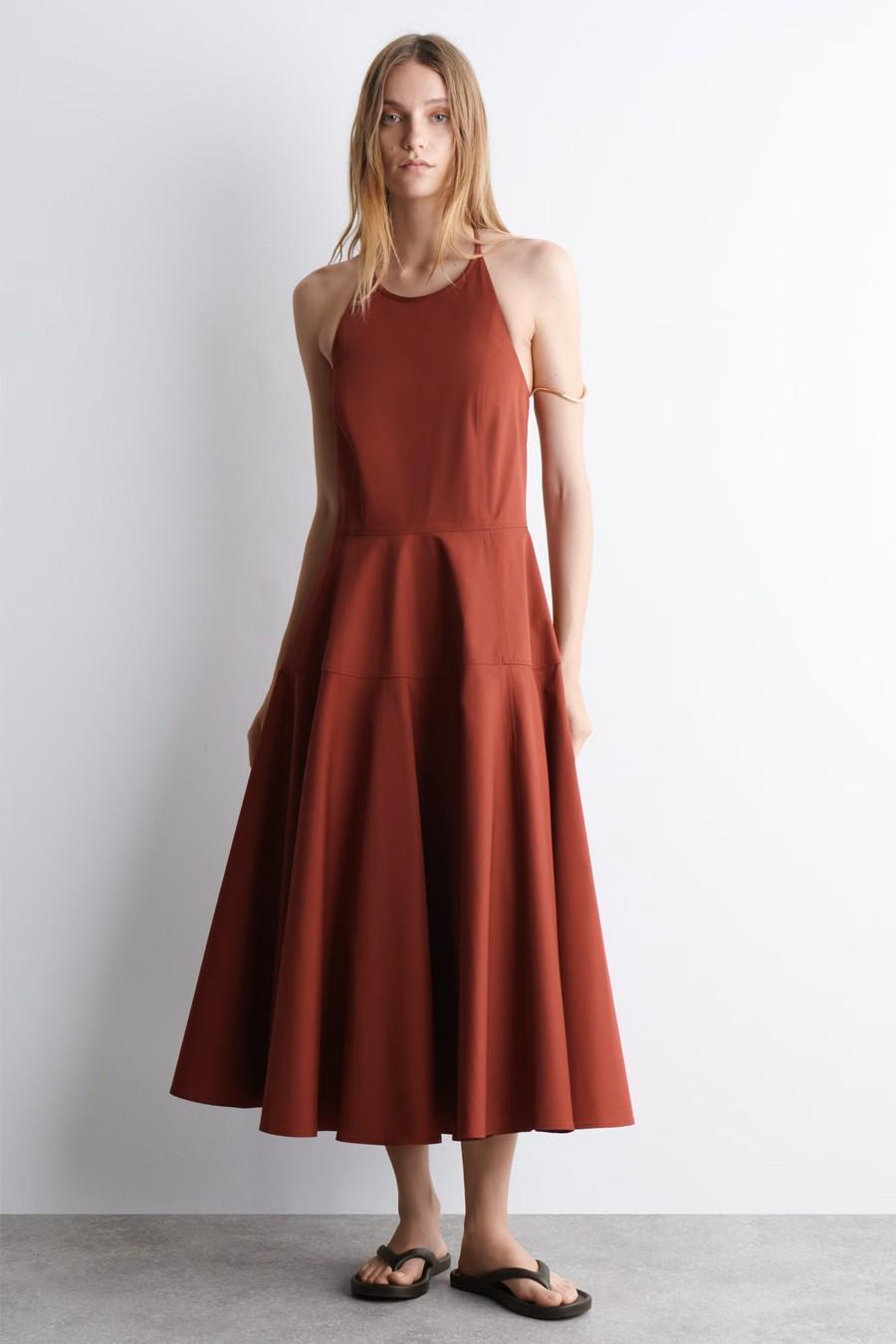 Pima Cotton Halterneck Dress