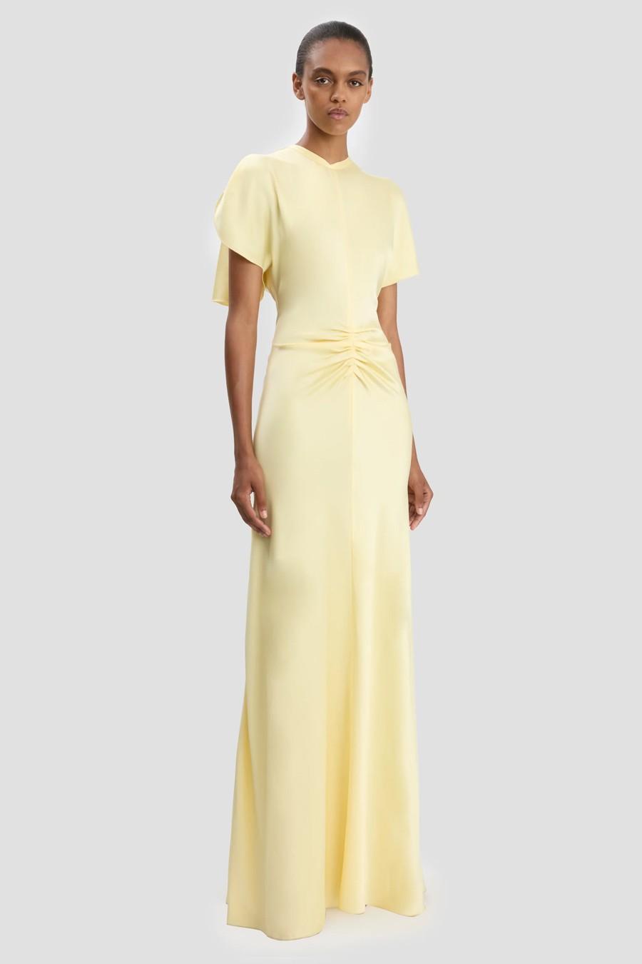 Gathered Waist Floor-Length Dress from Victoria Beckham