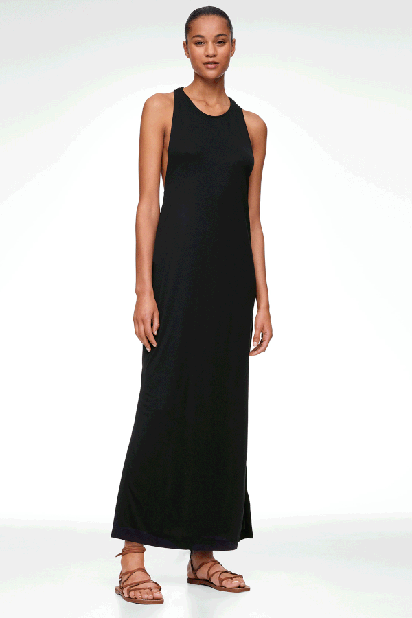 Modal Long Twist Dress from Oysho