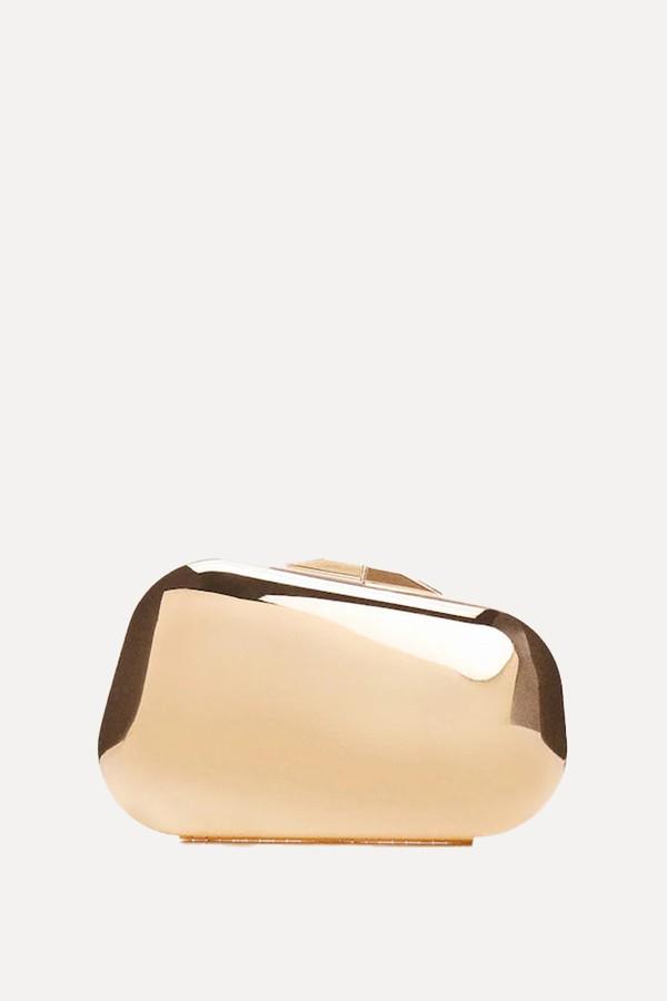 Metallic Clutch Bag from Mango