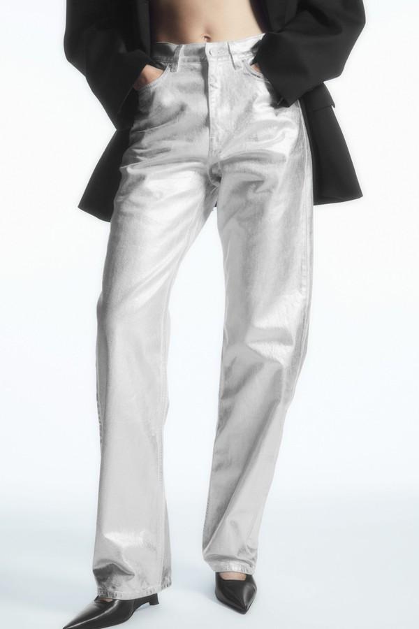 Column Coated-Denim Jeans from COS