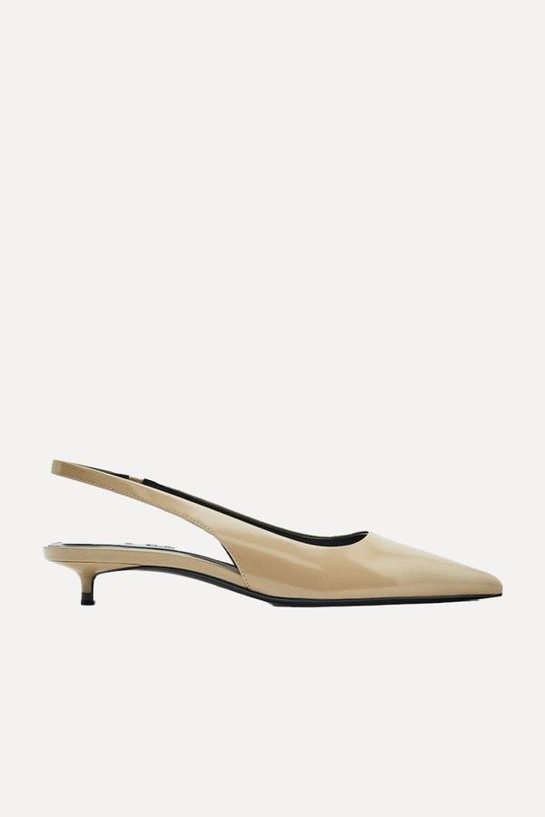 Heeled Slingback Shoes from Massimo Dutti