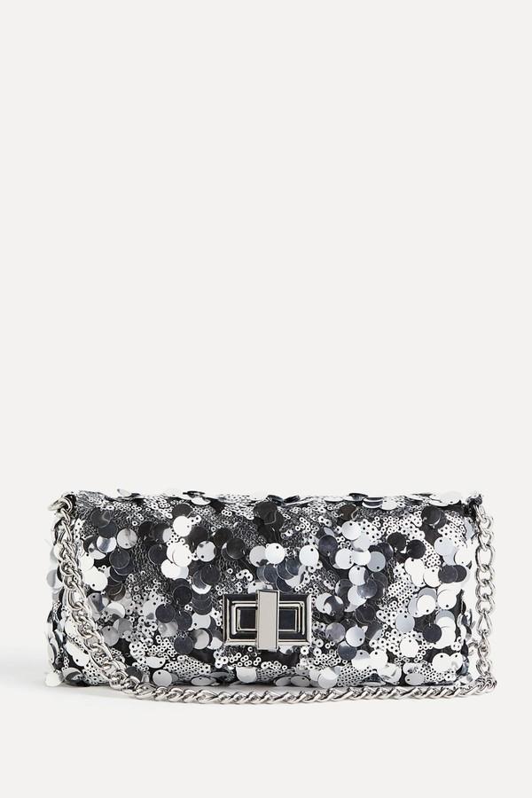 Sequined Shoulder Bag