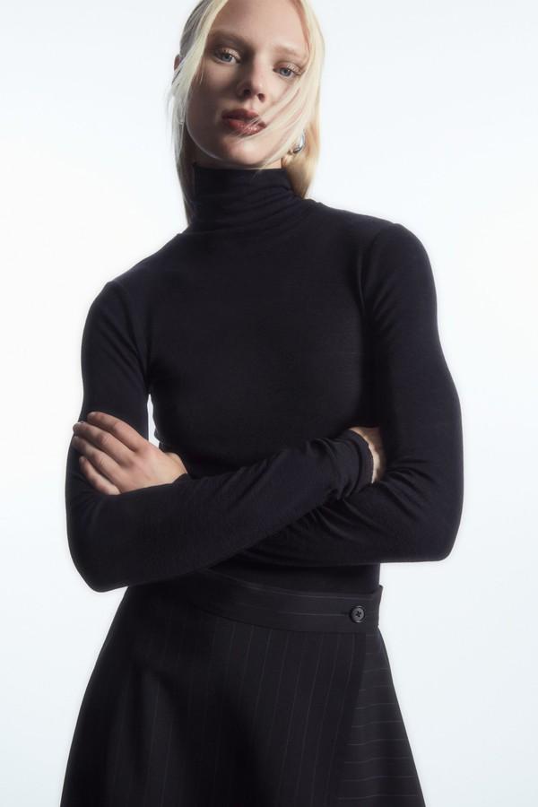 Slim-Fit Polo Neck Top from COS