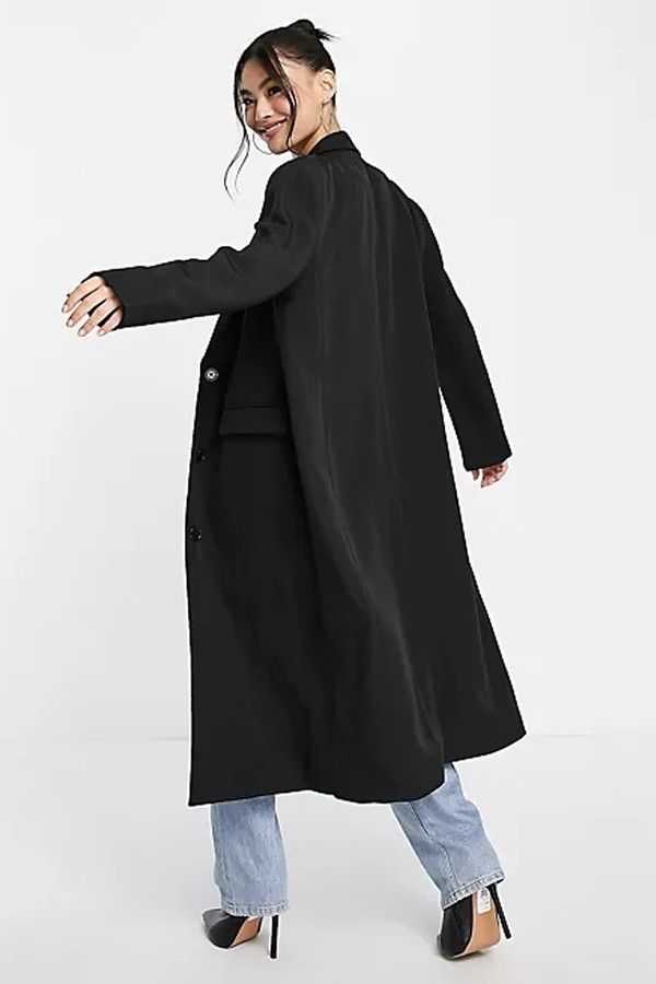 Maxi Blazer With Monogram Turn Up Cuff from Something New 