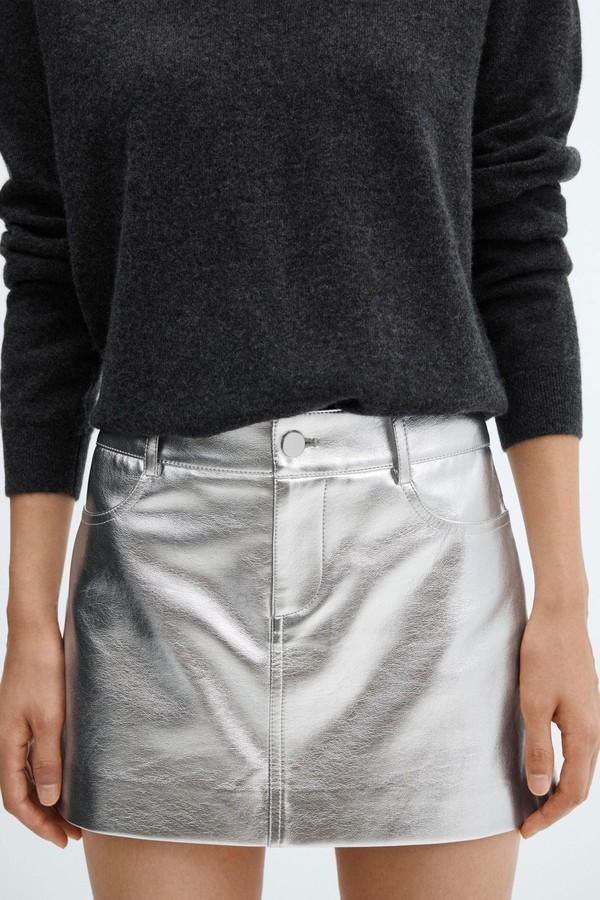 Short Foil Skirt