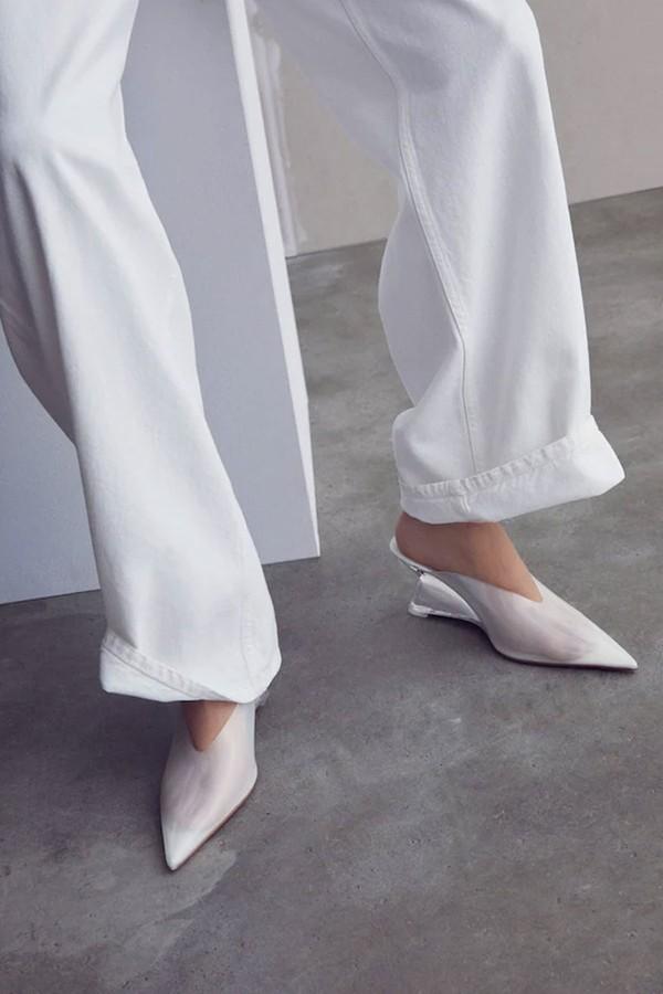 Transparent Vinyl Wedge Shoes