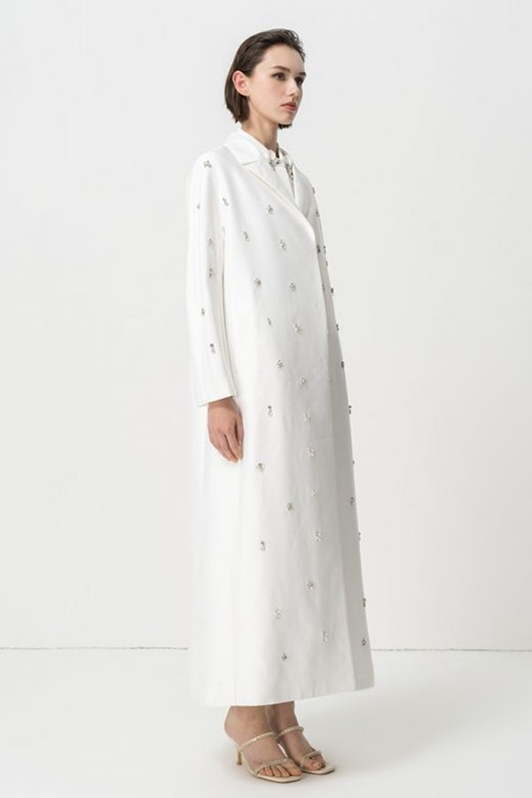 Embellished Rhinestone Maxi Jacket from Riva