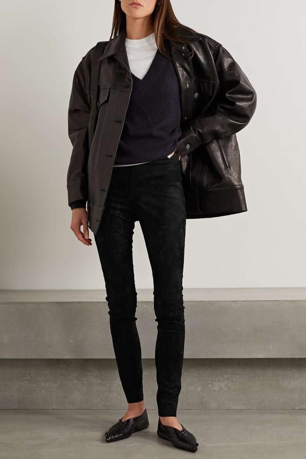 Stretch-Suede Leggings from Joseph