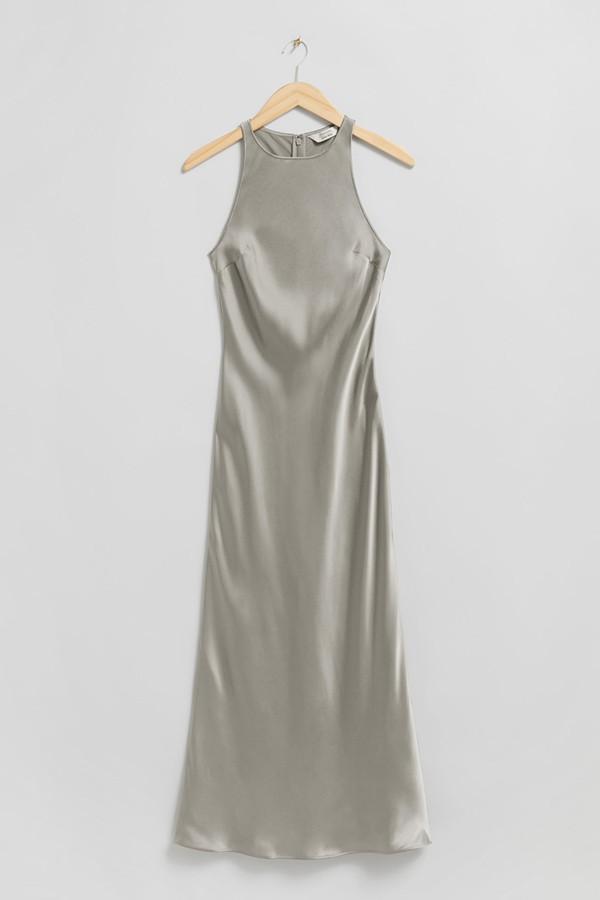 Slim Satin Midi Dress from & Other Stories