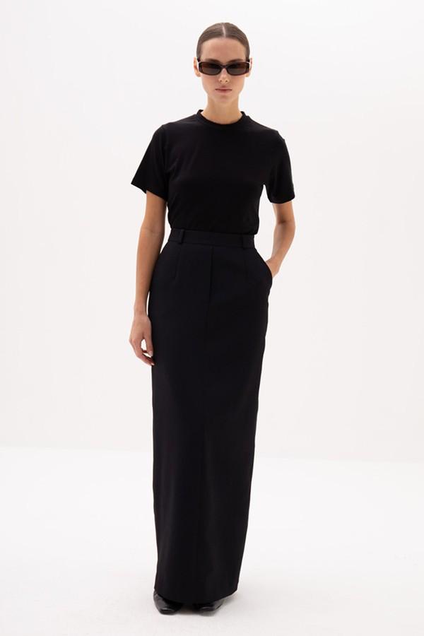 Noura Long Tailored Skirt  from Bouguessa