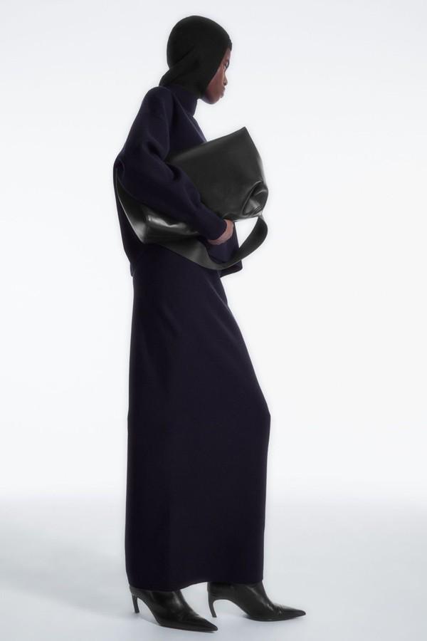 Double-Faced Wool Column Maxi Skirt  from COS