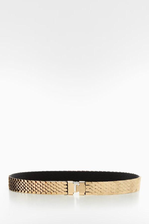 Metal Appliqué Belt from Mango