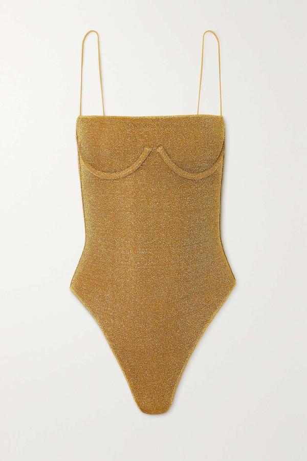 Lumière Metallic Swimsuit from Oséree'