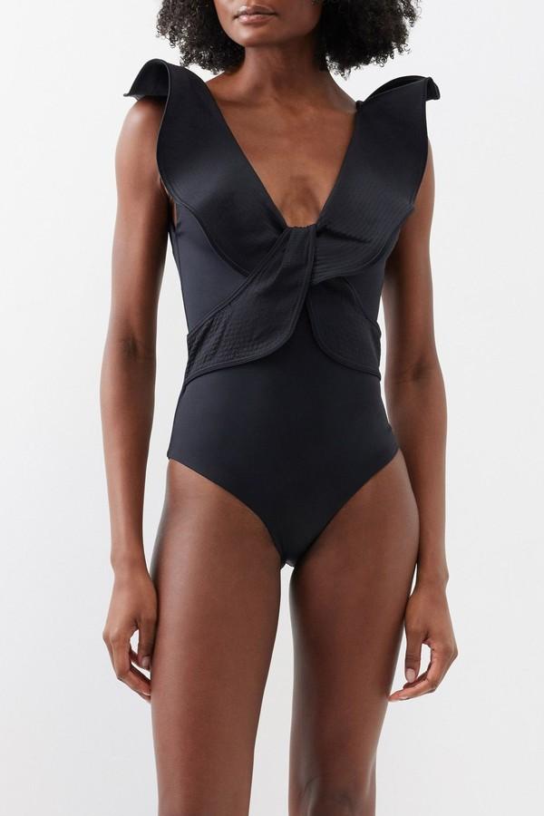 Island Rhythms Ruffled Swimsuit from Johanna Ortiz