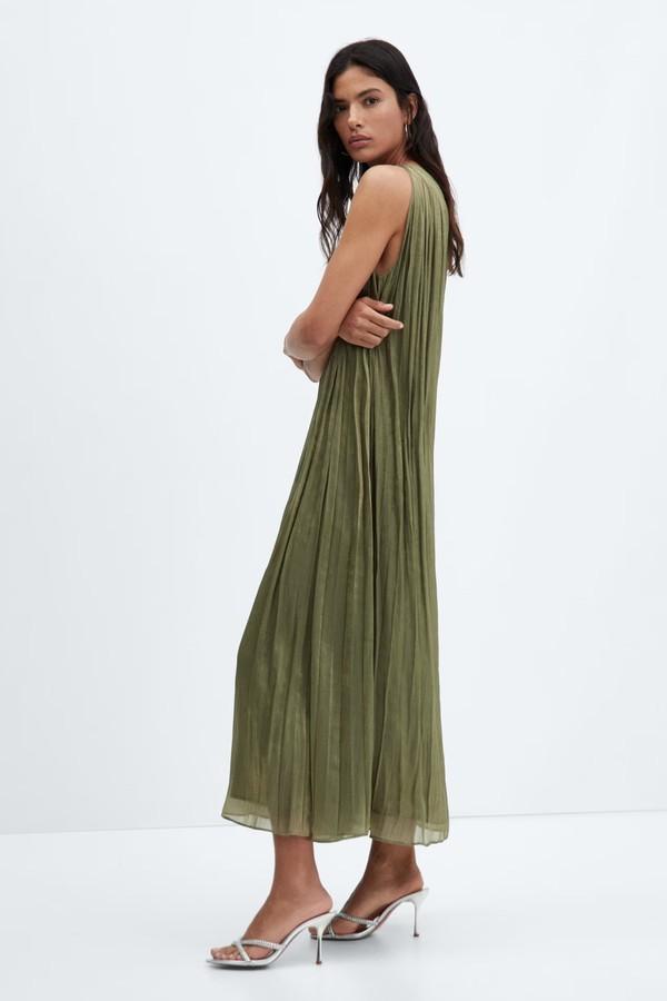 Asymmetrical Pleated Dress
