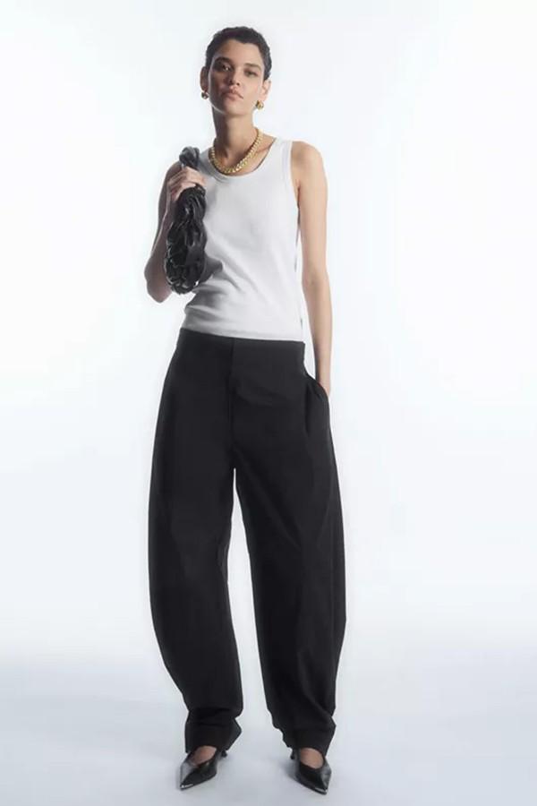 Utility Barrel-Leg Trousers from COS