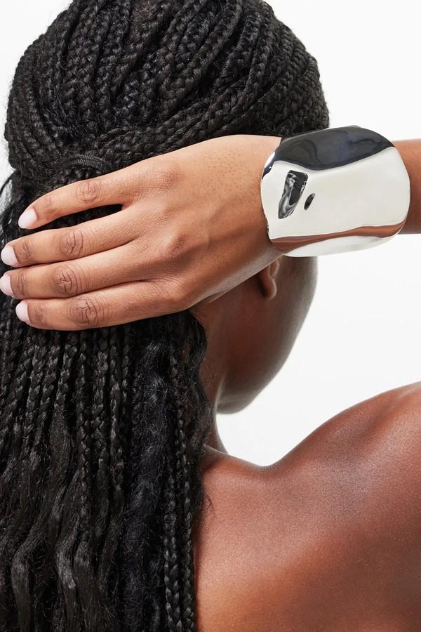 Beam Engraved-Logo Cuff from Alexander McQueen