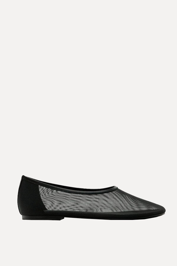 Mesh Ballet Flats from Massimo Dutti