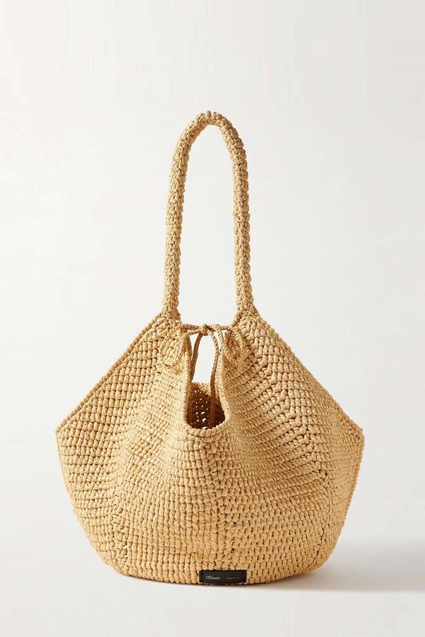 Lotus Medium Raffia Tote from Khaite
