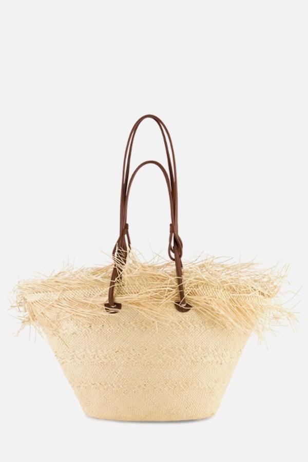 Medium Basket With Frayed Border from Sensi Studio