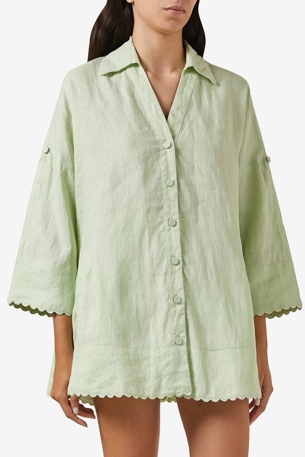 Lora Scalloped Tunic from Morton Mac