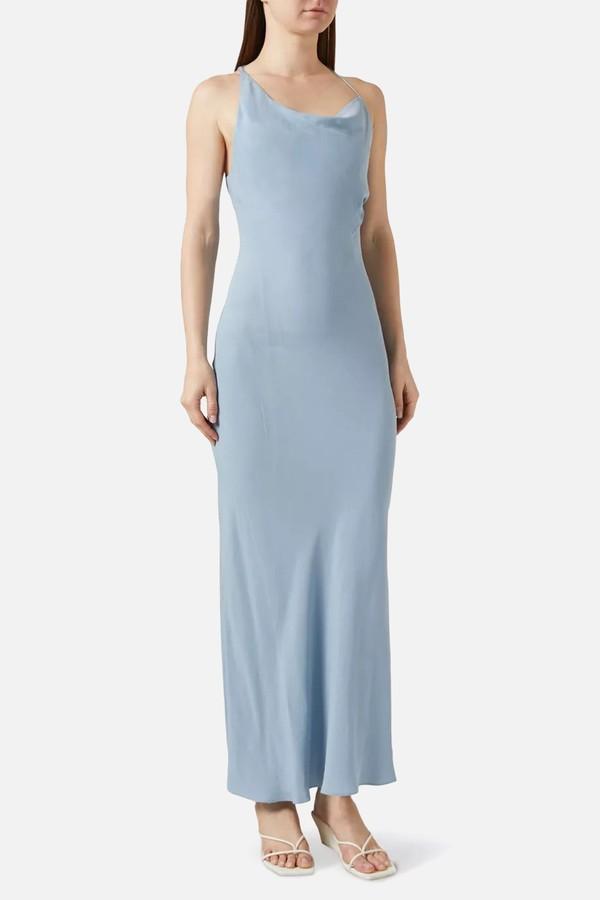 Asymmetrical Draped Maxi Dress from St. Agni