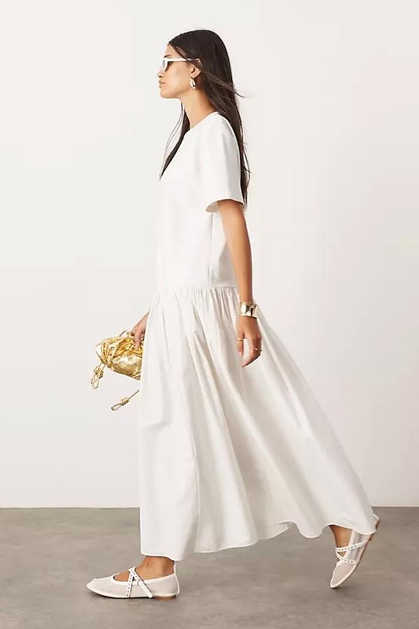 Jersey Contrast Fabric Tshirt Dress  from ASOS Design