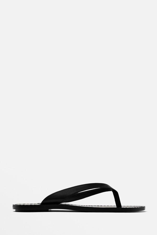 Flat Leather Sandals from Massimo Dutti