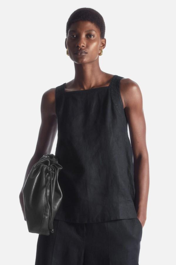 Tie-Back Linen Top from COS