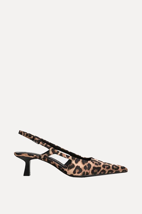 Leopard Print Kitten Heels  from Stradivarius