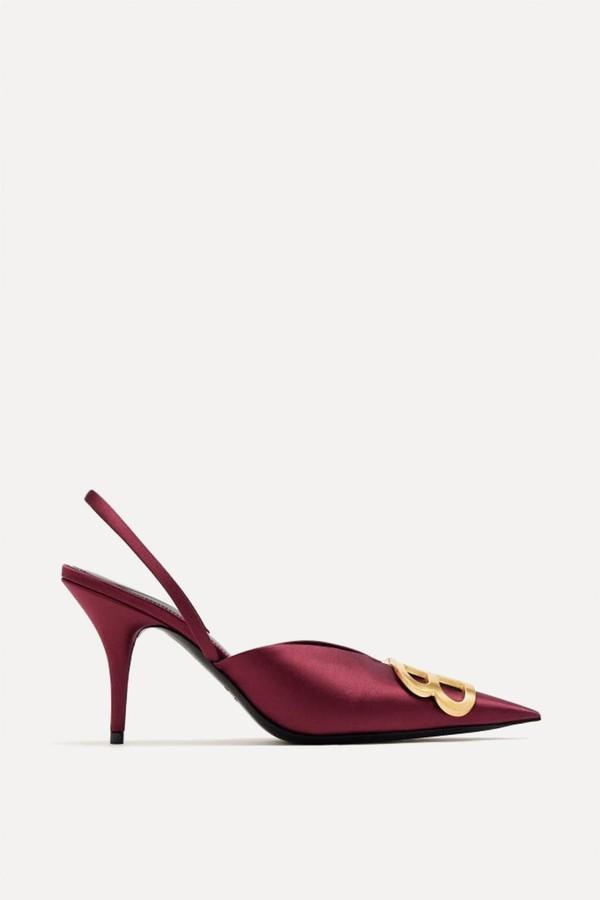 BB Square Knife Slingback Pumps from Balenciaga