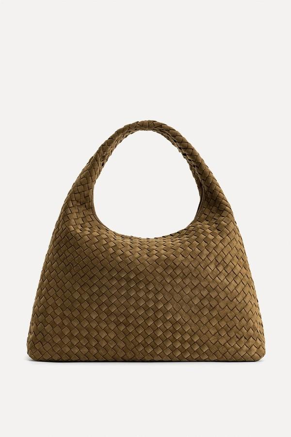 Laura Faux Suede Woven Shoulder Bag from JW Pei