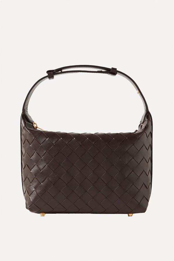 Mini Wallace Intrecciato Leather Shoulder Bag from Bottega Veneta