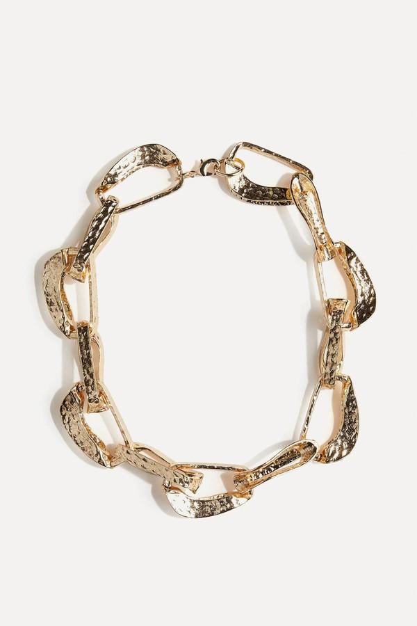 Hammered Chain Necklace