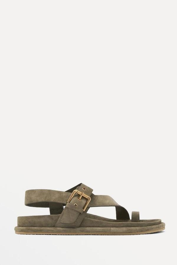 Suede Strappy Sandals