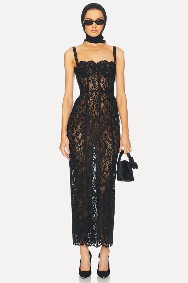 The Lace Column Dress