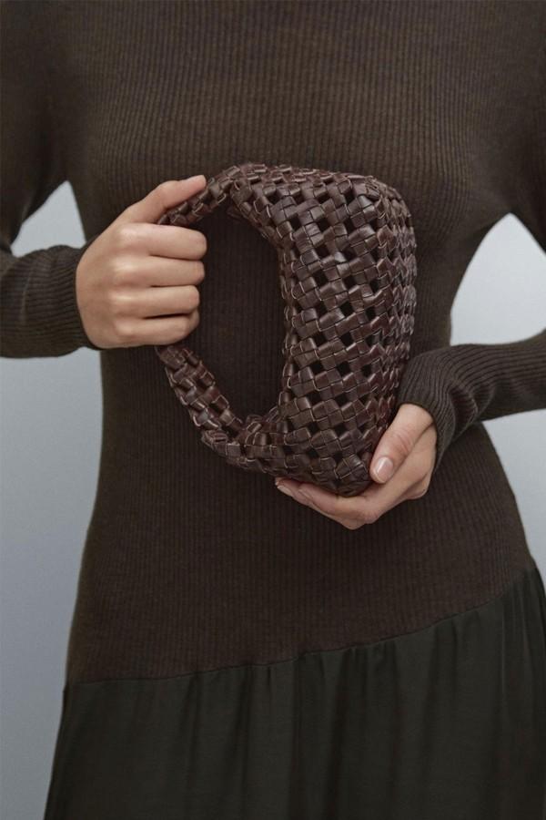 Nappa Leather Braided Mini Bag