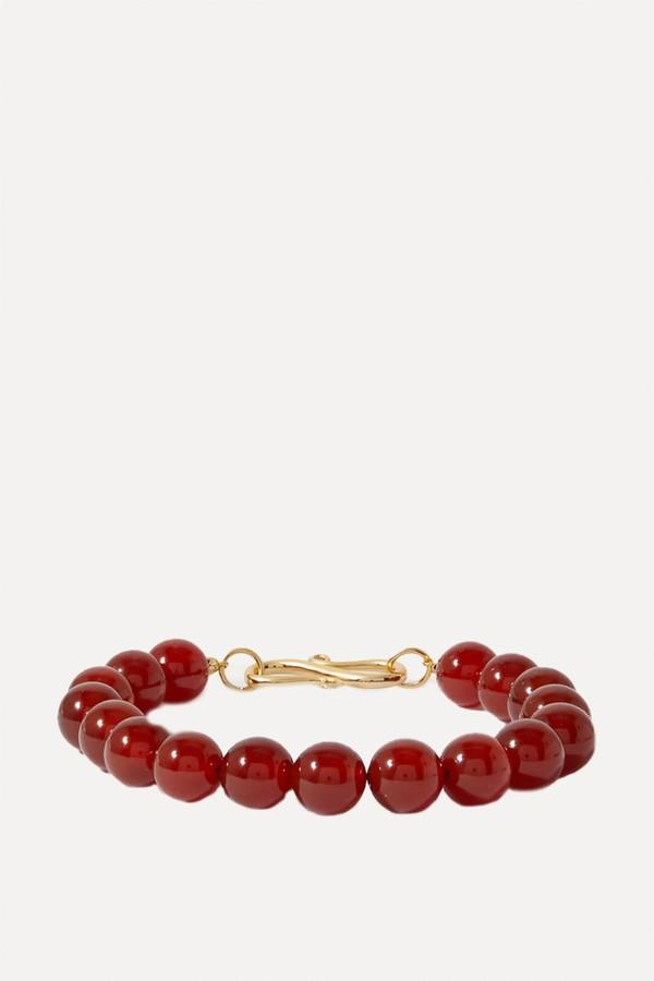 The Rose Gold-Plated Carnelian Bracelet from LIÉ STUDIO