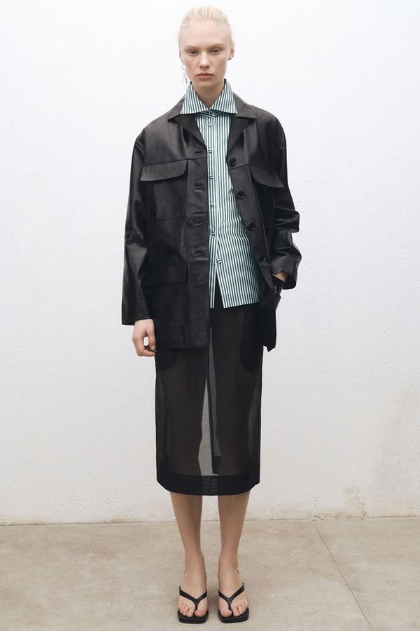 Semi-Transparent Silk Midi-Skirt from Mango